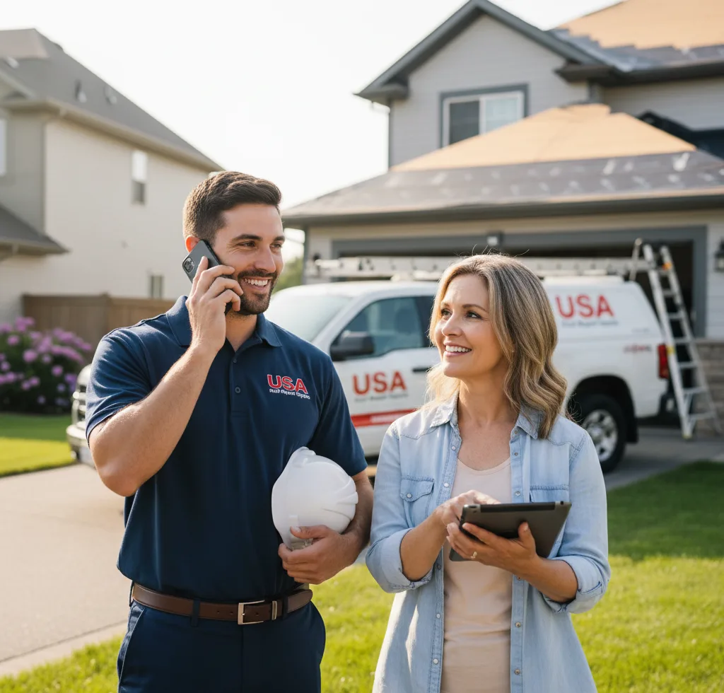 USA Roof Repair Experts customer support in Oglala